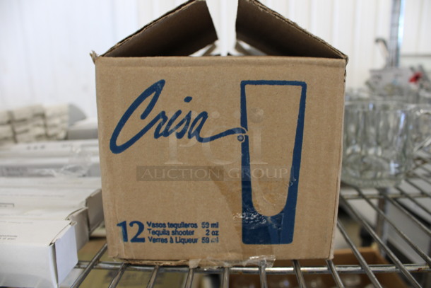 12 BRAND NEW IN BOX! Crisa Shot Glasses. 1.5x1.5x4. 12 Times Your Bid! - Image 3 of 3