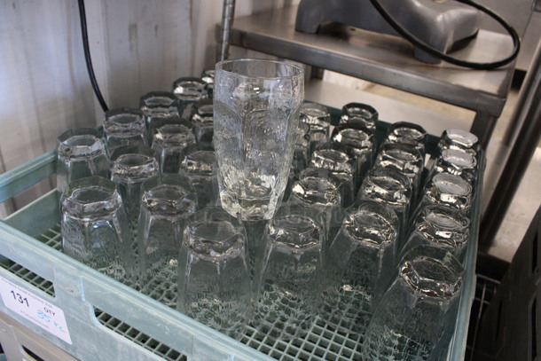 35 Beverage Glasses in Dish Caddy. 3x3x5.5. 35 Times Your Bid! - Image 2 of 3