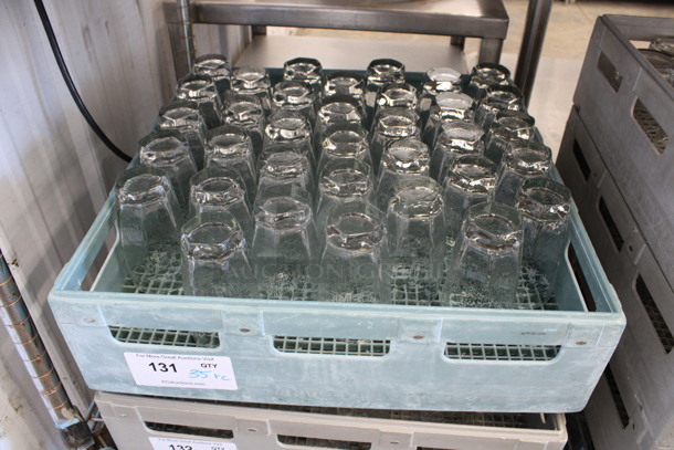 35 Beverage Glasses in Dish Caddy. 3x3x5.5. 35 Times Your Bid! - Image 3 of 3