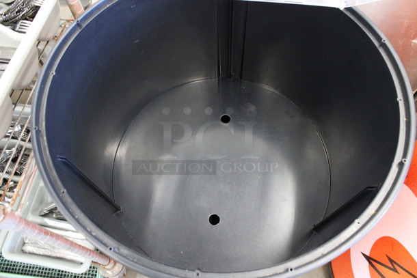 Metal Commercial Portable Bottle Cooler w/ Clear Lid on Commercial Casters. 23x25x37 - Image 5 of 5
