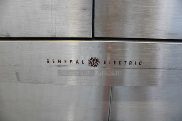 General Electric Stainless Steel Commercial Electric Powered Full Size Convection Oven w/ View Through Doors, Metal Oven Racks, Thermostatic Controls and Lower Pan Rack. 480 Volts, 3 Phase. 38x36x57 - Image 8 of 8