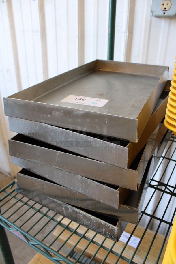 6 Metal Bins. 10.5x19x1.5. 6 Times Your Bid! - Image 3 of 3