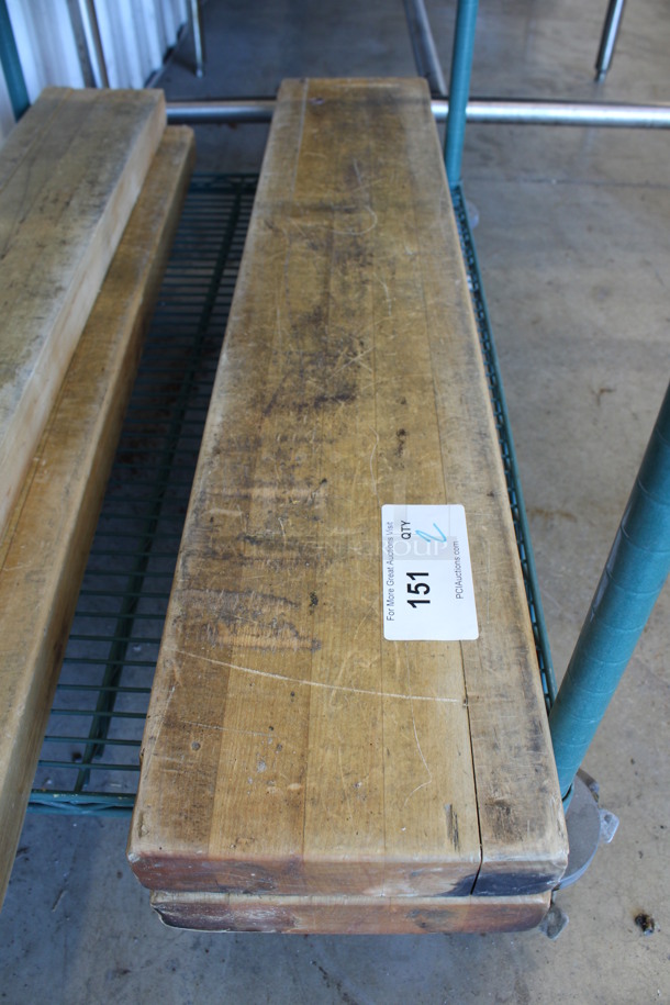 2 Butcher Block Cutting Boards. 41.5x8x2. 2 Times Your Bid! - Image 1 of 3