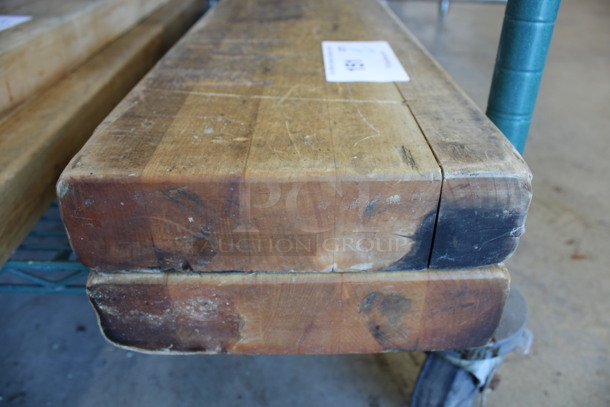 2 Butcher Block Cutting Boards. 41.5x8x2. 2 Times Your Bid! - Image 3 of 3
