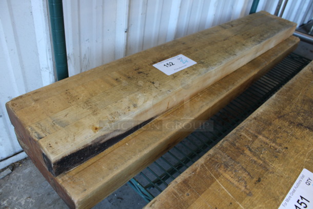 2 Butcher Block Cutting Boards. 41.5x8x2, 41.5x6.5x2. 2 Times Your Bid! - Image 2 of 3