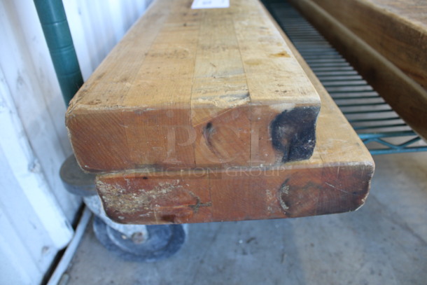 2 Butcher Block Cutting Boards. 41.5x8x2, 41.5x6.5x2. 2 Times Your Bid! - Image 3 of 3