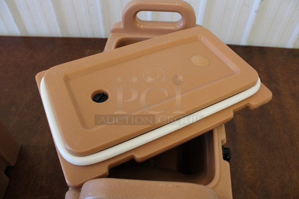 Cambro Model 250LCD Tan Poly Insulated Beverage Holder Dispenser. 9x17x18 - Image 6 of 8