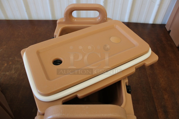 Cambro Model 250LCD Tan Poly Insulated Beverage Holder Dispenser. 9x17x18 - Image 6 of 7