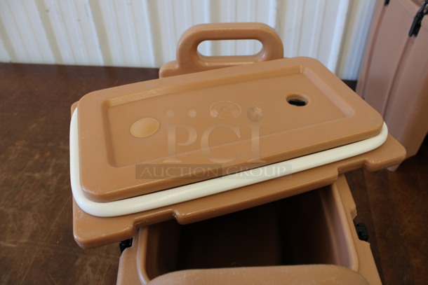 Cambro Model 250LCD Tan Poly Insulated Beverage Holder Dispenser. 9x17x18 - Image 7 of 8