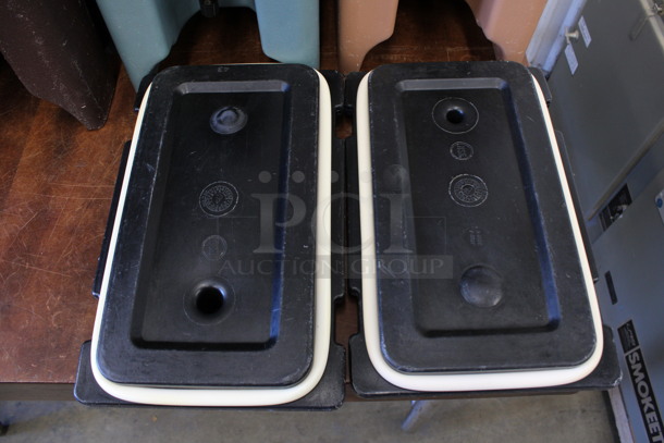 2 Cambro Black Poly Lids For Beverage Dispenser. 9x14x3. 2 Times Your Bid! - Image 3 of 3