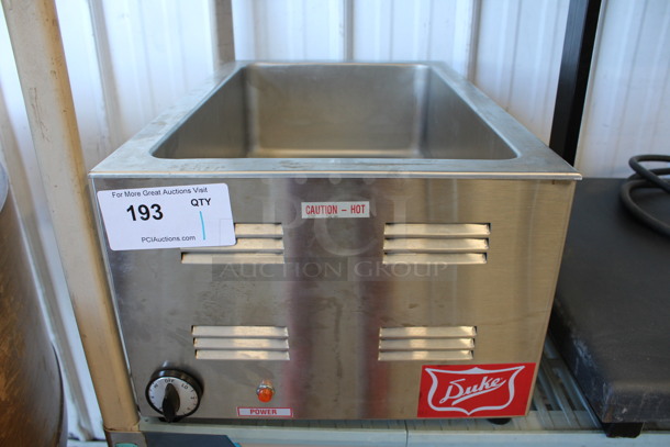 Duke Model ACTW-IM Stainless Steel Commercial Countertop Food Warmer. 120 Volts, 1 Phase. 14.5x22.5x9.5. Tested and Working!