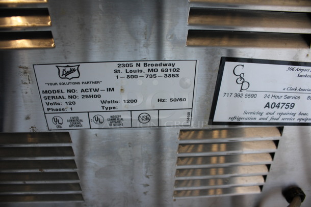 Duke Model ACTW-IM Stainless Steel Commercial Countertop Food Warmer. 120 Volts, 1 Phase. 14.5x22.5x9.5. Tested and Working! - Image 4 of 4