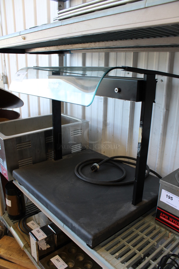 Metal Commercial Countertop Warming Counter w/ Heat Strip and Sneeze Guard. 25.5x21.5x24. Cannot Test Due To Plug Style - Image 2 of 4