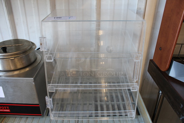 Clear Poly Countertop Display Case Merchandiser. 13.5x12.5x15.5