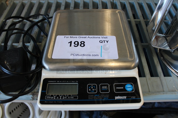 Pelouze Model FS2 Countertop Food Portioning Scale. 6x9x2. Tested and Working!