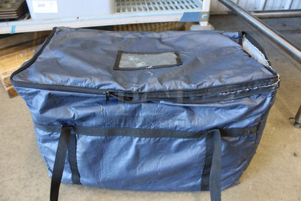 Blue Insulated Food Carrying Bag. 23x13x13