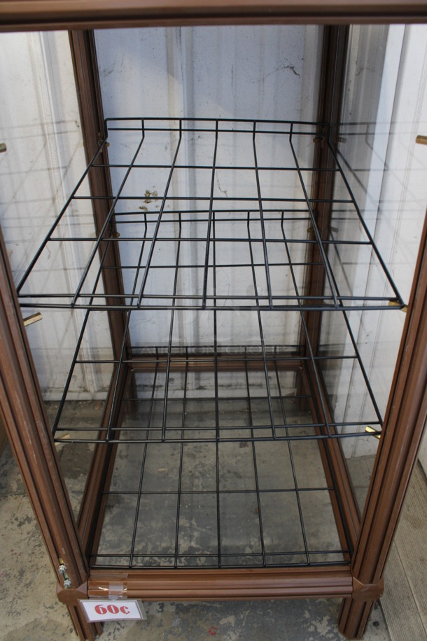Brown Display Case Merchandiser. 17.5x21.5x32.5 - Image 3 of 3