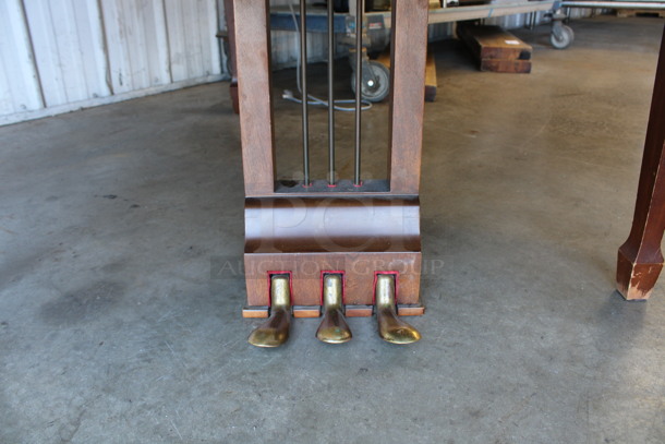 Wurlitzer Wooden Grand Piano w/ Bench. 56x58x61 - Image 6 of 9