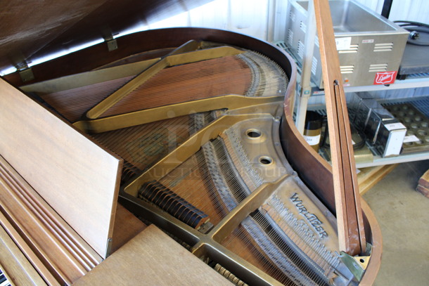Wurlitzer Wooden Grand Piano w/ Bench. 56x58x61 - Image 7 of 9