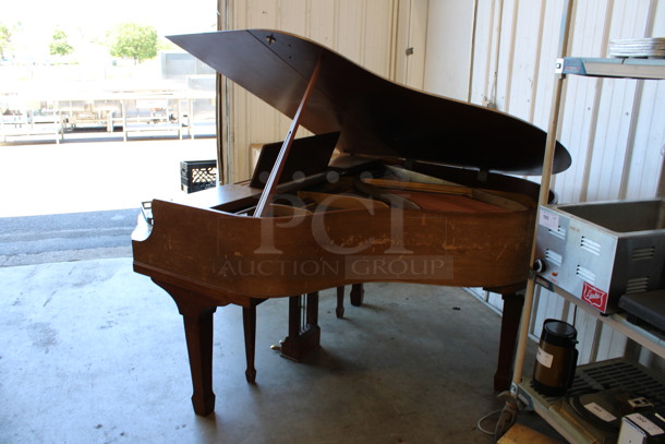Wurlitzer Wooden Grand Piano w/ Bench. 56x58x61 - Image 9 of 9
