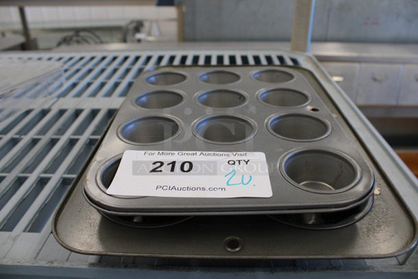 2 Various Metal Muffin Baking Pans. 8x10x1, 9.5x14x2. 2 Times Your Bid! - Image 1 of 3
