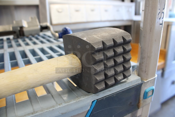 Metal and Wooden Meat Tenderizer. 13" - Image 2 of 3