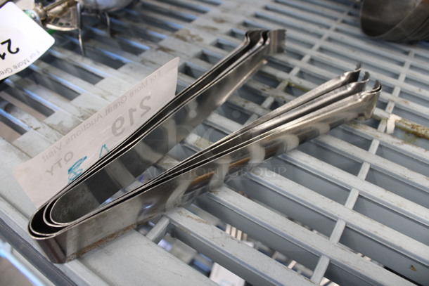 4 Metal Tongs. 9". 4 Times Your Bid! - Image 1 of 2