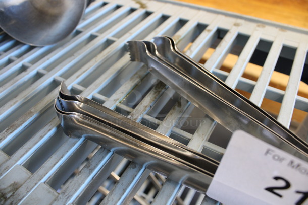 4 Metal Tongs. 9". 4 Times Your Bid! - Image 2 of 2