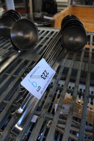 9 Vollrath Stainless Steel 6 oz Ladles. 14". 9 Times Your Bid!