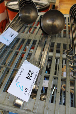 3 Stainless Steel 8 oz Ladles. Includes 13". 3 Times Your Bid!
