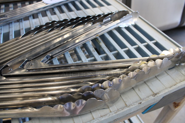 9 Metal Tongs. 12", 13". 9 Times Your Bid! - Image 2 of 2