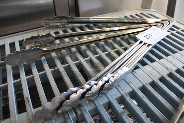 4 Metal Tongs. 16". 4 Times Your Bid! - Image 1 of 2