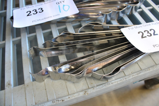 7 Metal Tongs. 7". 7 Times Your Bid! - Image 2 of 2