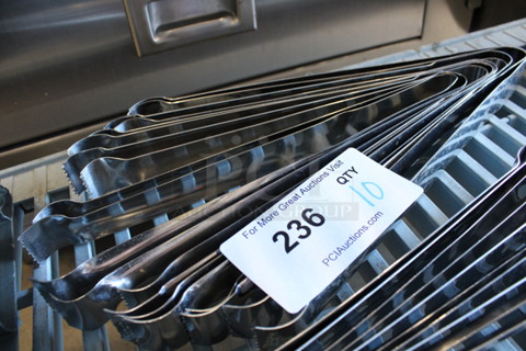 10 Metal Tongs. 12". 10 Times Your Bid!