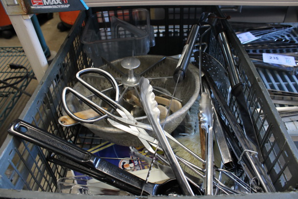 ALL ONE MONEY! Lot of Various Items Including Colander and Tongs!