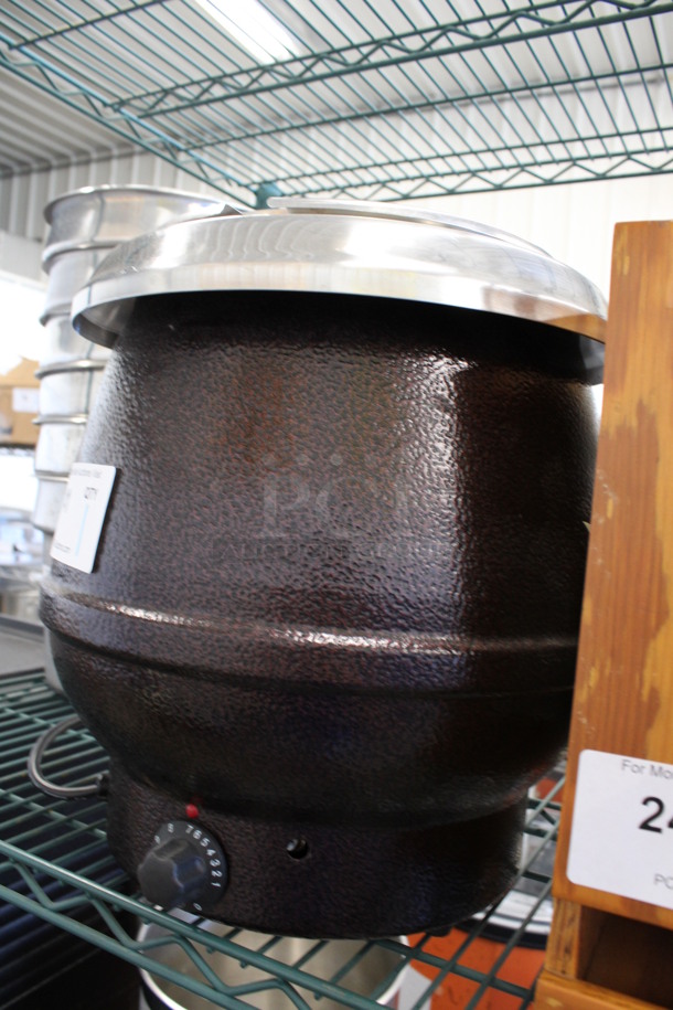 Model SEJ-32000TW Metal Commercial Countertop Soup Kettle Food Warmer w/ Drop In and Lid. 120 Volts, 1 Phase. 13x13x15. Tested and Working! - Image 3 of 6