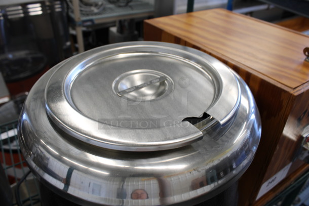 Model SEJ-32000TW Metal Commercial Countertop Soup Kettle Food Warmer w/ Drop In and Lid. 120 Volts, 1 Phase. 13x13x15. Tested and Working! - Image 4 of 6