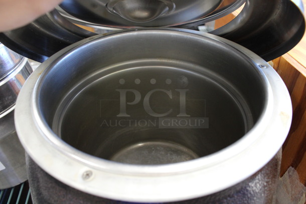 Model SEJ-32000TW Metal Commercial Countertop Soup Kettle Food Warmer w/ Drop In and Lid. 120 Volts, 1 Phase. 13x13x15. Tested and Working! - Image 5 of 6