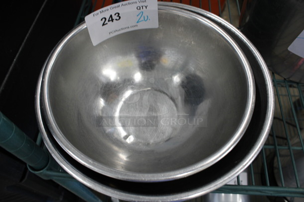 2 Various Metal Bowls. 9.5x9.5x4, 10.5x10.5x4. 2 Times Your Bid! - Image 2 of 2