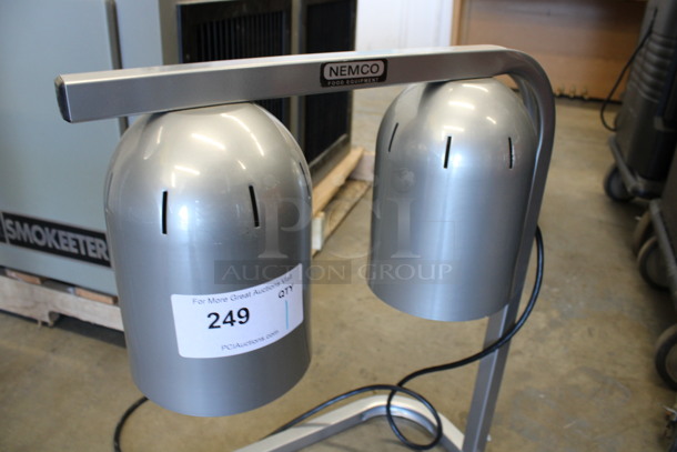 Nemco Metal Commercial Countertop Dual Head Lamp Warmer. 14x19x25. Tested and Working! - Image 3 of 4