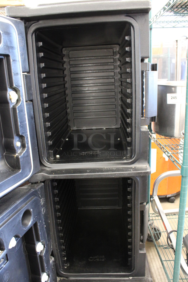 Cambro Black Poly Insulated Double Deck Portable Food Holder on Commercial Casters. 21x28x54 - Image 5 of 7