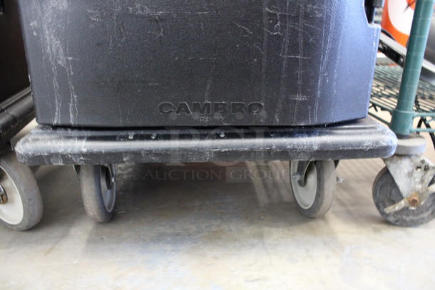 Cambro Black Poly Insulated Double Deck Portable Food Holder on Commercial Casters. 21x28x54 - Image 7 of 7