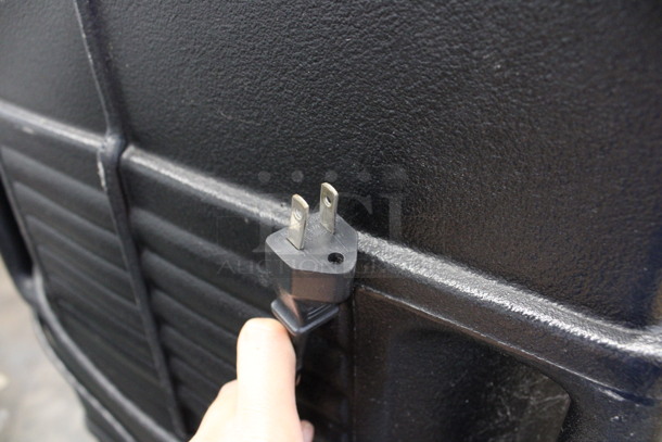 Cambro Black Poly Insulated Double Deck Portable Food Holder on Commercial Casters. 21x28x54 - Image 6 of 6