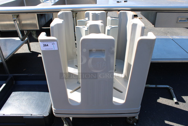 Metro Gray Poly Dish Caddy Dolly on Commercial Casters. 27x27x32 - Image 1 of 3