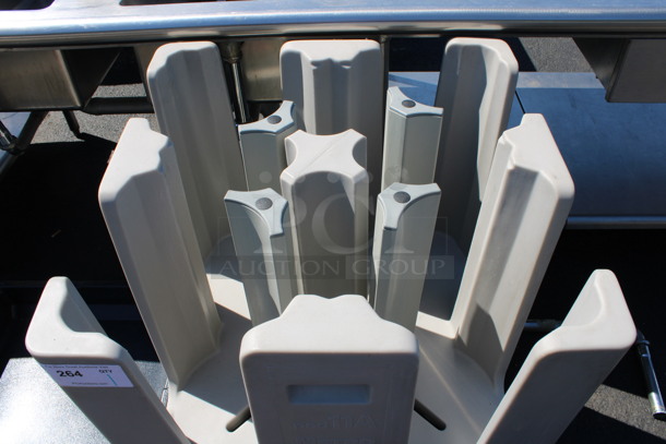 Metro Gray Poly Dish Caddy Dolly on Commercial Casters. 27x27x32 - Image 2 of 3