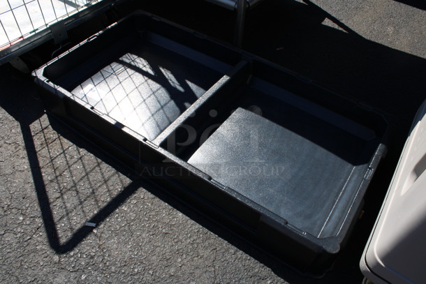 Black Poly 2 Compartment Bin. 47x24x6 - Image 2 of 3