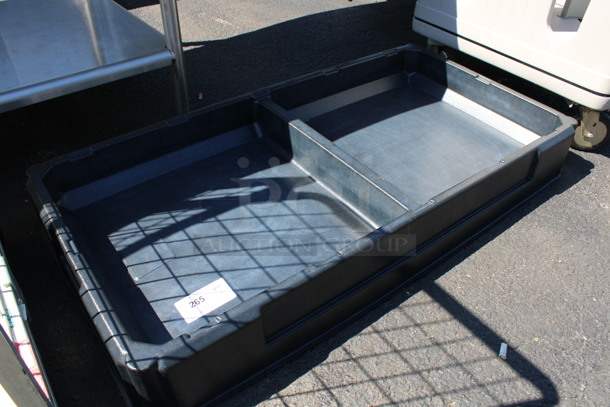 Black Poly 2 Compartment Bin. 47x24x6 - Image 3 of 3