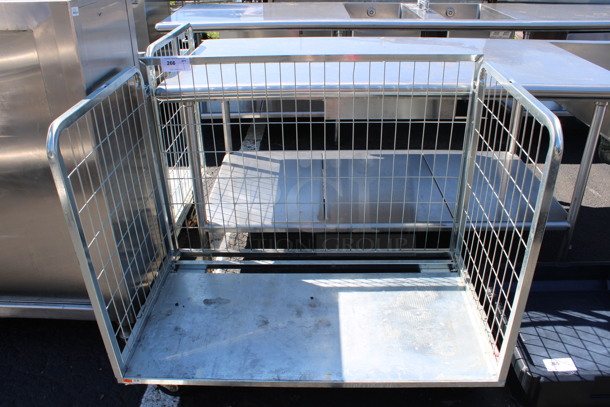 Metal Commercial Cart on Commercial Casters. 46x28x39 - Image 1 of 4