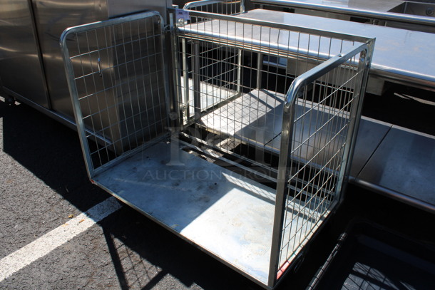 Metal Commercial Cart on Commercial Casters. 46x28x39 - Image 2 of 4