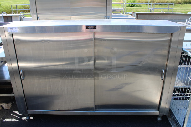 Arbycraft Stainless Steel Commercial 2 Door Reach In Cabinet. 72x18x48 - Image 1 of 5